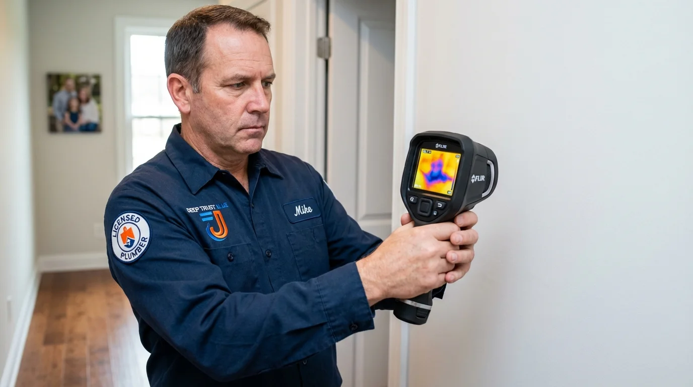 Thermal imaging leak detection by Johns Plumbing LLC in Kenai